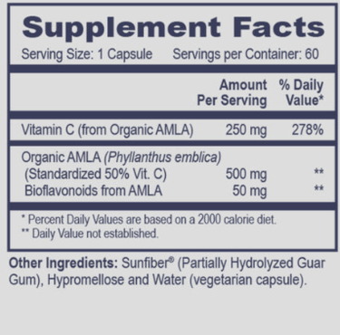 AMLA-C (Organic, Natural Vitamin C) * Prof Health Products Supplement - Conners Clinic